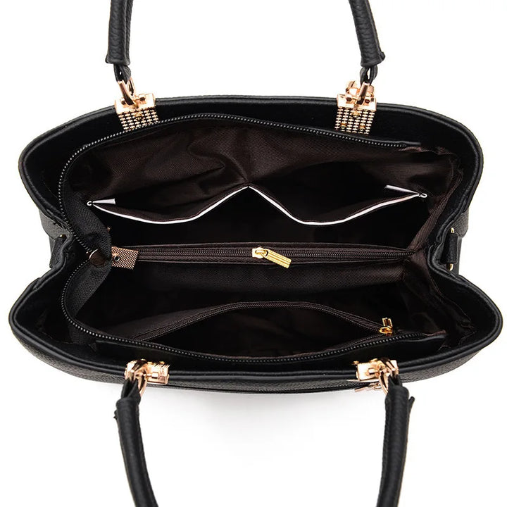 Elegant Women's Messenger Bag with Flower Pendant-MODAUTLET
