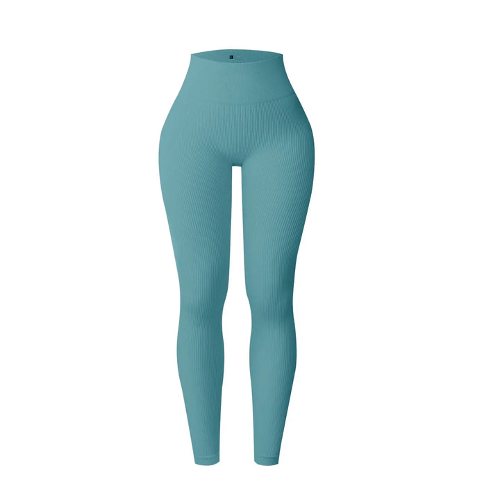 Women's High-Waisted Seamless Yoga Leggings for Fitness & Running Ink blue