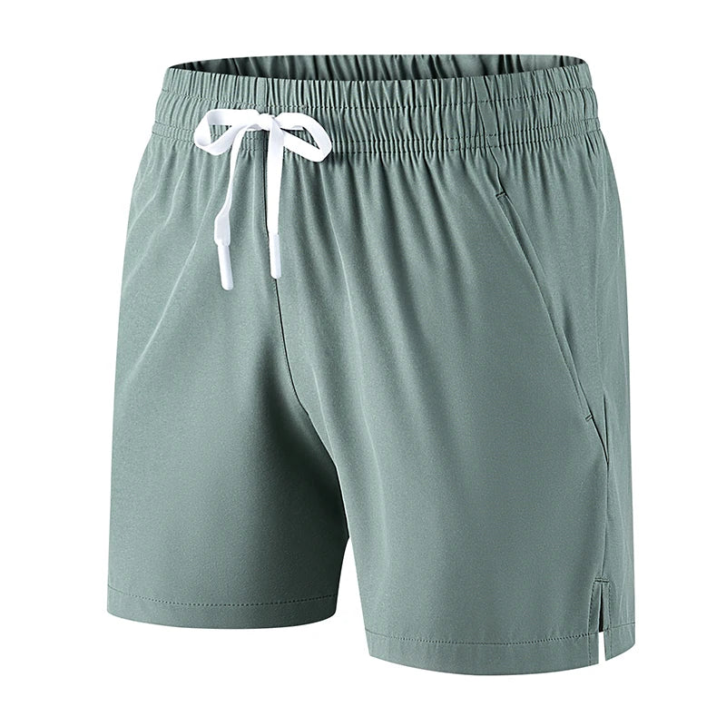 Men’s Lightweight Casual Beach Shorts Summer Army Green