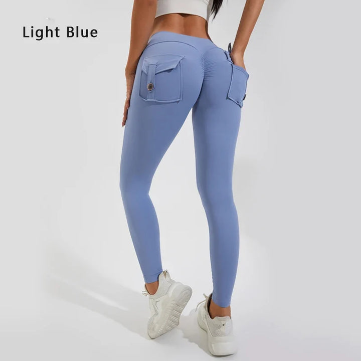 Women's Breathable Yoga Pants with Butt Pocket, Comfortable Leggings