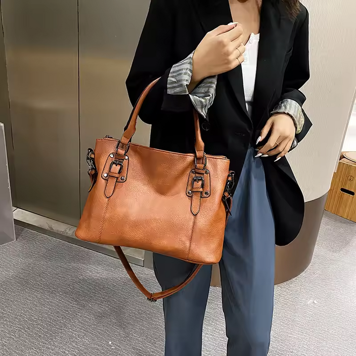 Leather Shoulder Bag Elegant Premium Leather Purse Everyday-MODAUTLET