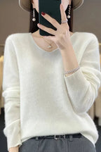 Women's Cozy Luxe Sweater - Harmonia White
