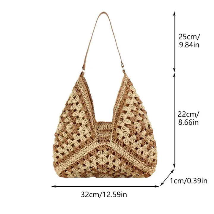 Chic Beach Bag With Vibrant Patterns And Roomy Design-MODAUTLET