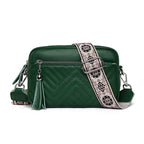 Women's Elegant Leather Shoulder Bag Green