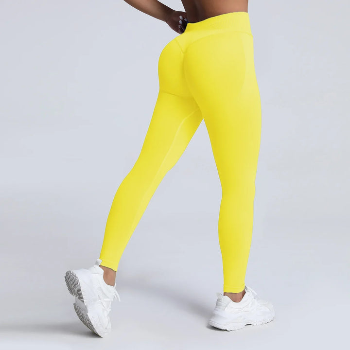 Women's Push-Up Low-Rise Seamless Yoga Leggings for Fitness