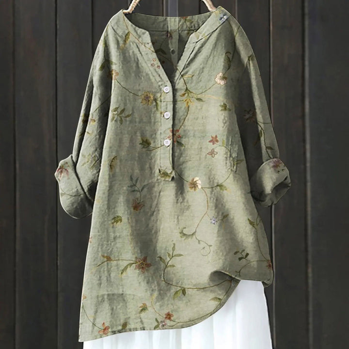 Women's Soft Floral Blouse-MODAUTLET