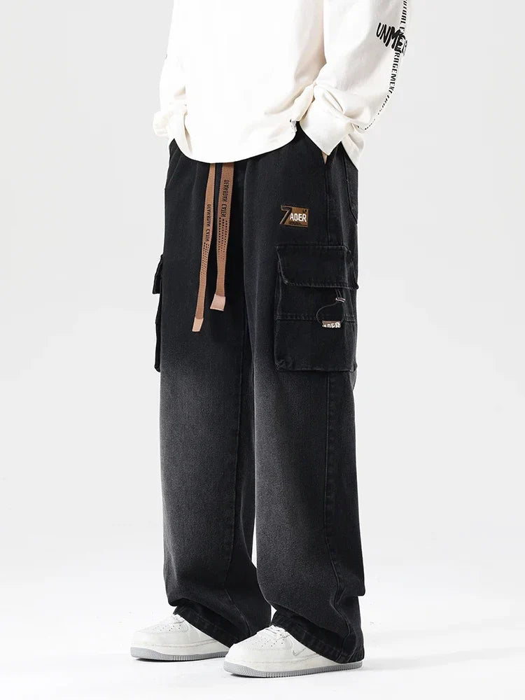 Men's Voyage Denim Cargo Pants-MODAUTLET