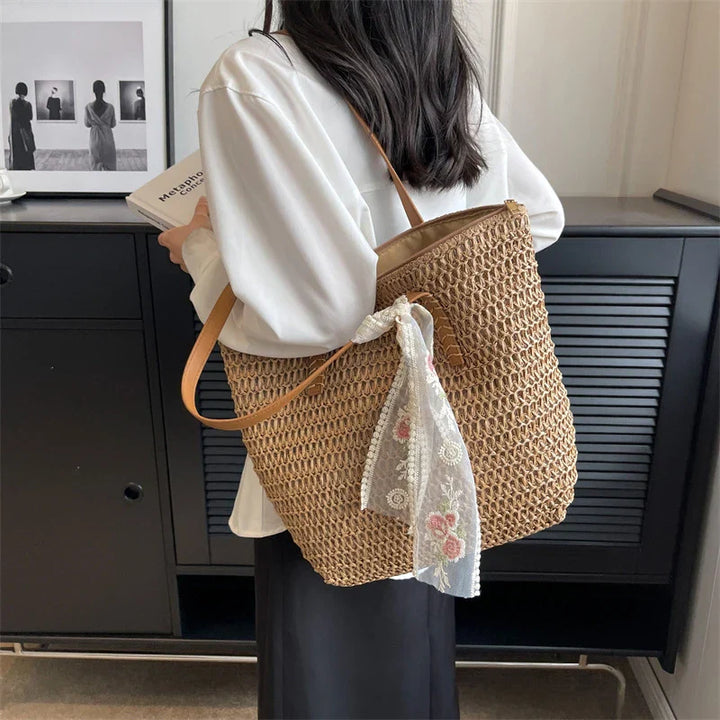 Clara | Handmade Woven Tote Bag-MODAUTLET