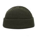 Cozy Winter Knit Beanie – Warm Unisex Skull Cap Green One Size