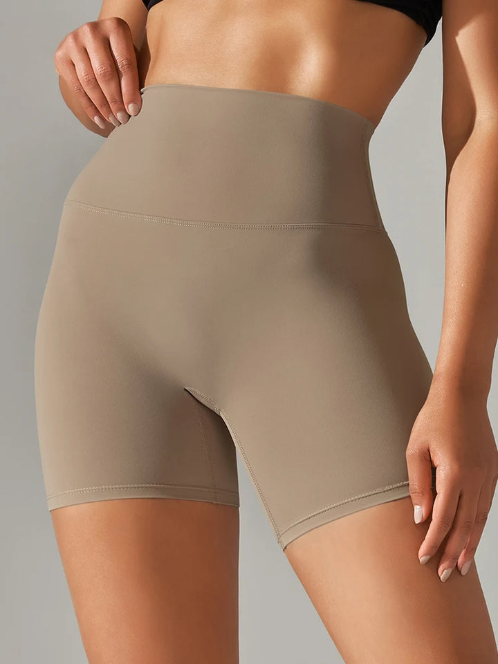 Women's High Waist Squat Proof Yoga Shorts for Fitness and Cycling