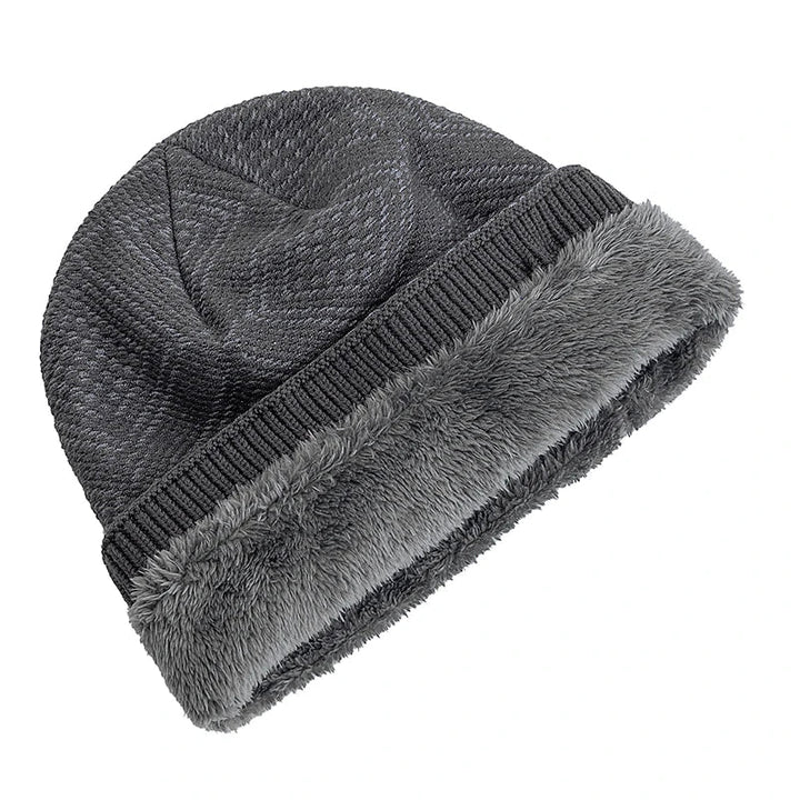 Striped Slouchy Knit Winter Beanie for Women-MODAUTLET