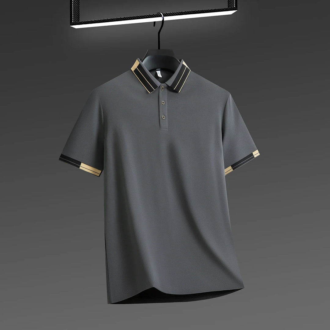 Men's Trimmed Polo Shirt-MODAUTLET