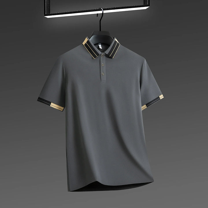Men's Trimmed Polo Shirt-MODAUTLET