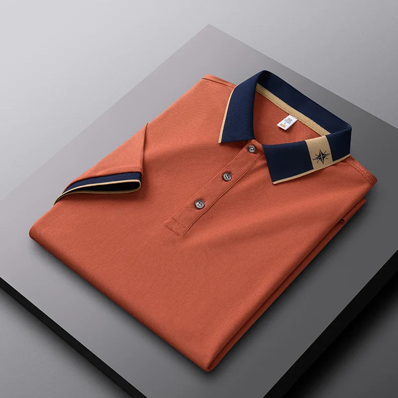 Men's Compass Polo Shirt - Verdant Green-MODAUTLET