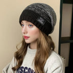 Cozy Fur-Lined Slouchy Beanie for Women