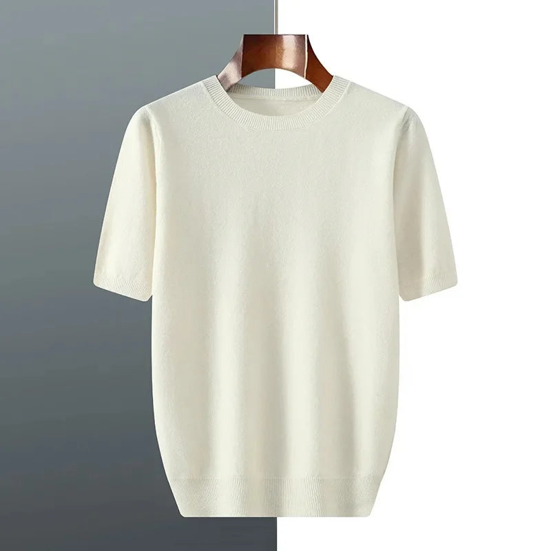 Men's Andari Knit Tee White
