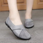 Women's Premium Leather Orthopedic Loafers - Comfy & Supportive Gray