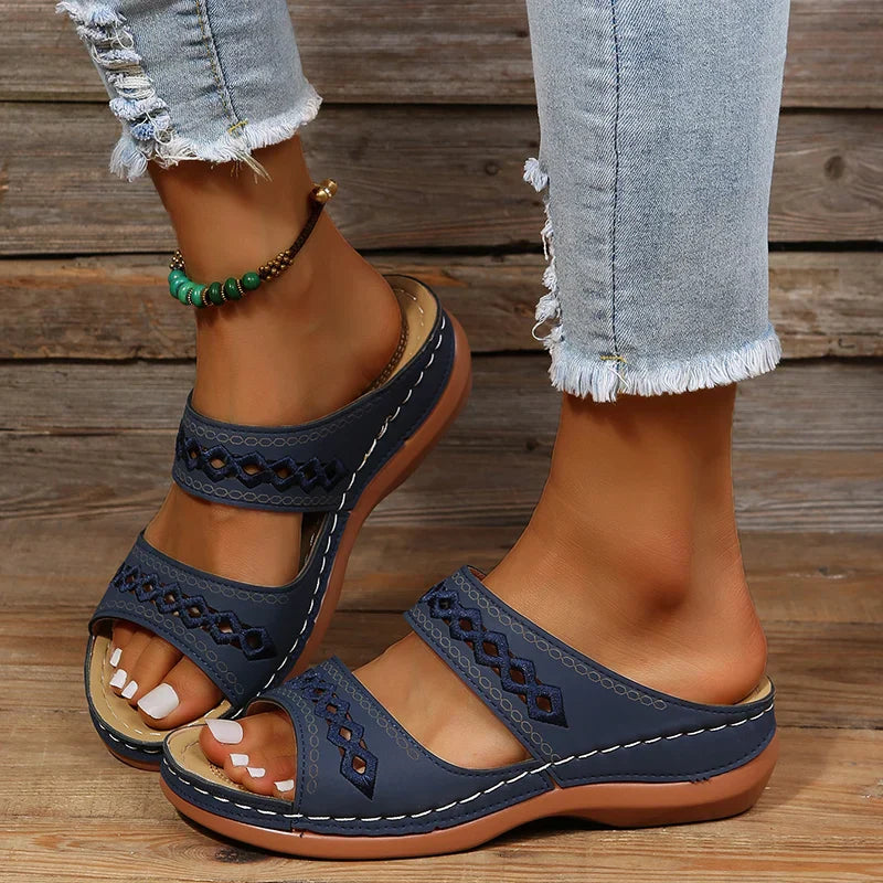 Women's Chunky Orthopedic Sandals Dark blue
