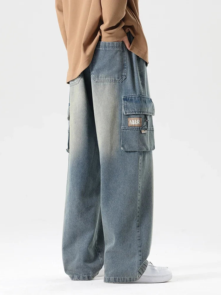 Men's Voyage Denim Cargo Pants-MODAUTLET