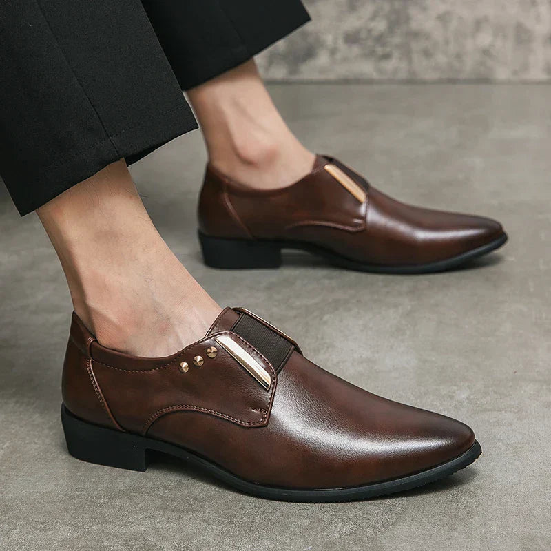 Men's Stylish Soft Leather Shoes-MODAUTLET
