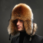 Eco Fur Hat Unisex Winter Ear Flap Trapper Hat Warmth