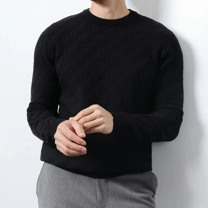 Men's Crewneck Sweatshirt - Classic Style and Comfort Black