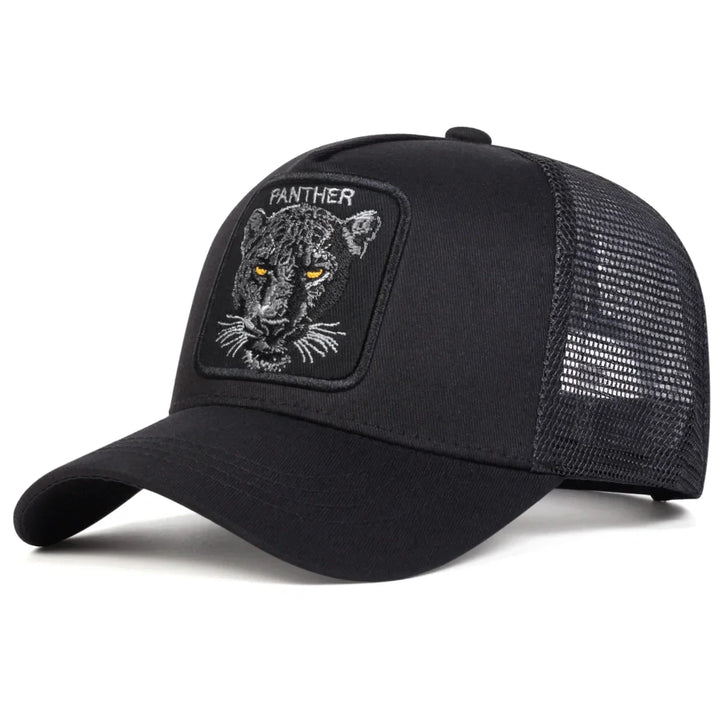 Panther Print Cap-MODAUTLET