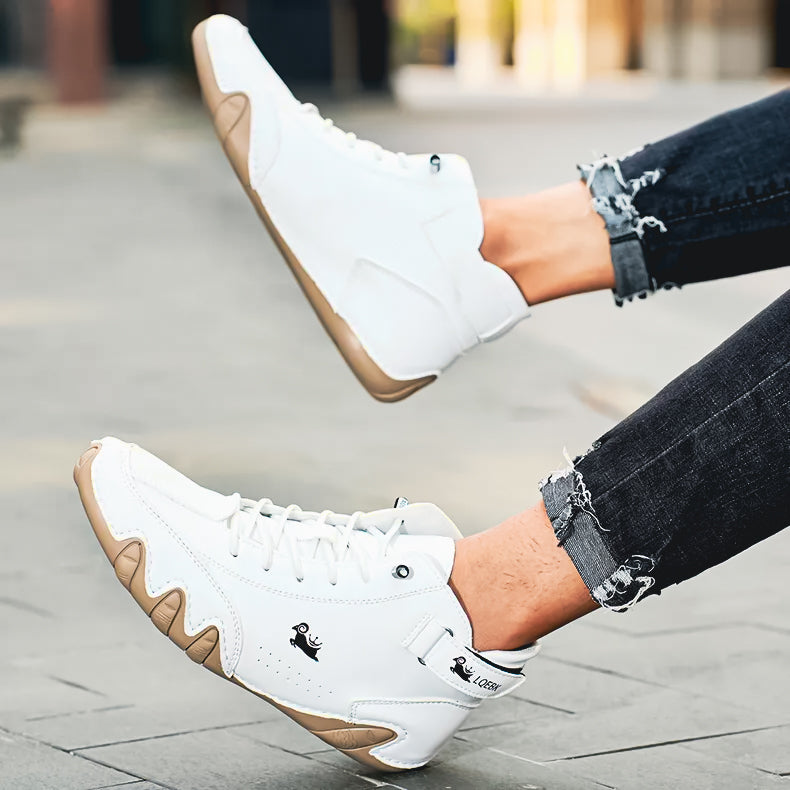 Men's Genuine Leather Italian Shoes White