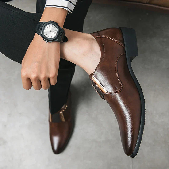 Men's Stylish Soft Leather Shoes-MODAUTLET