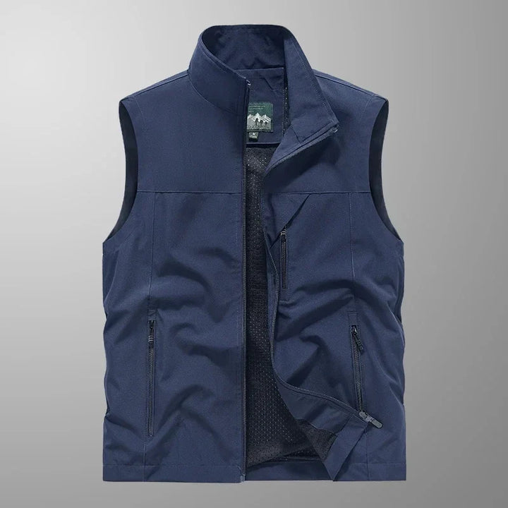 Men's Lightweight Waterproof Sleeveless Vest - Versatile Design