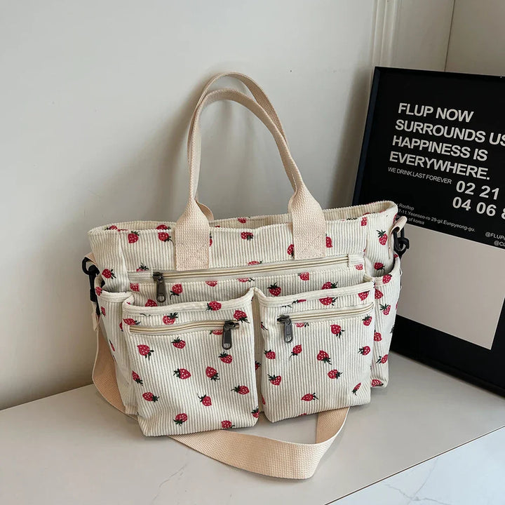 Berry Buddy Tote Bag – Cute Plush Berry Tote-MODAUTLET