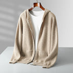 Men's Cashmere Zip Hoodie