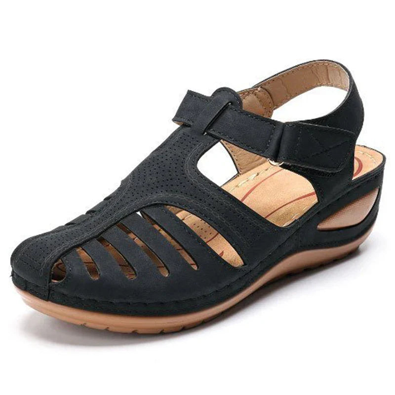 Women's Classic Summer Wedge Sandals Black