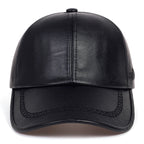 Premium Genuine Leather Snapback Baseball Cap