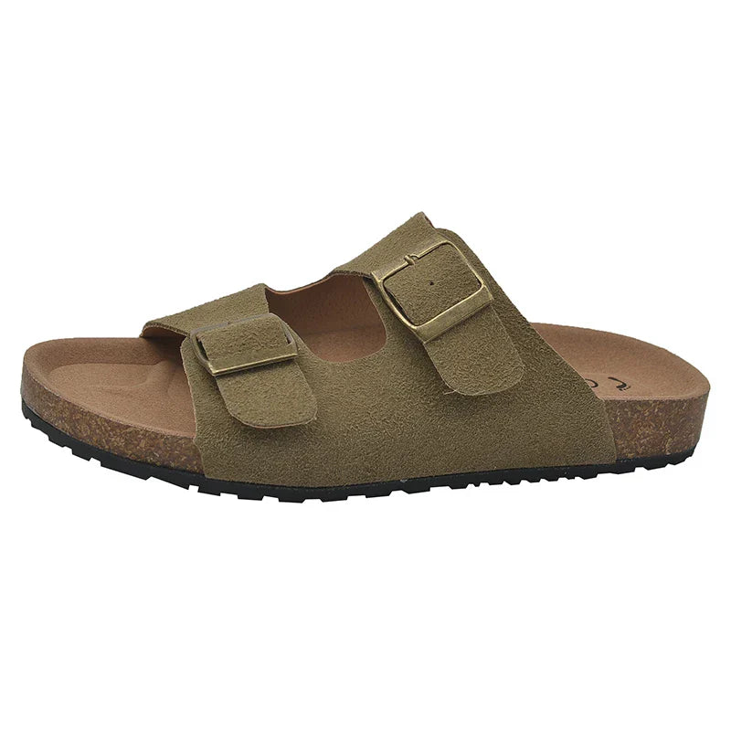 Women's Orthopedic Comfort Slides Chocolate