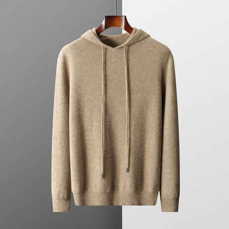 Sustainably Sourced Merino Wool Hoodie Warmth And Comfort Natural Tan