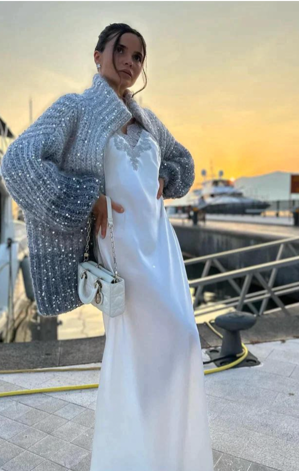 Elegant Cardigan for Effortless Style Blue