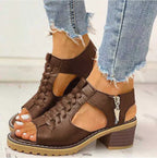 Women's Comfortable Clip Toe Sandals for Everyday Summer Wear Brown