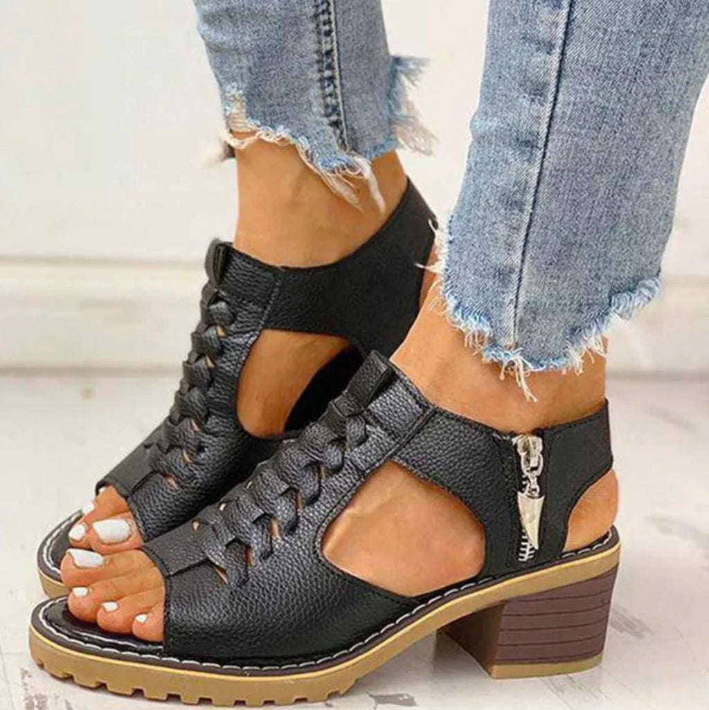 Women's Comfortable Clip Toe Sandals for Everyday Summer Wear Black