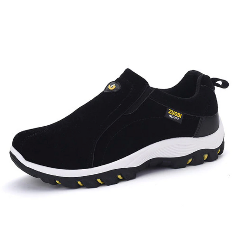 Men's Orthopedic Walking Shoes for Comfort and Support Black