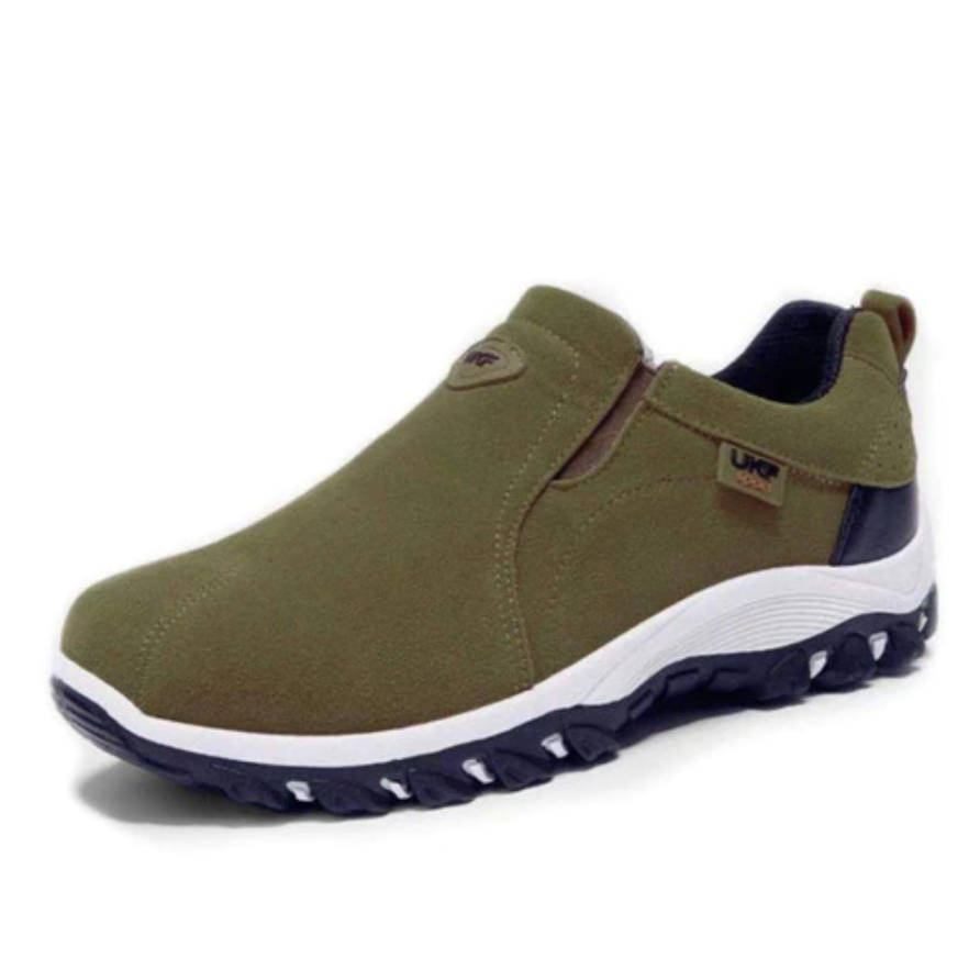 Men's Orthopedic Walking Shoes for Comfort and Support Green