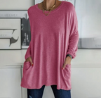 Women's All-Day Comfort Long Sleeve Top Tulip Red