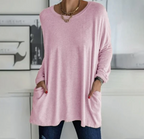 Women's All-Day Comfort Long Sleeve Top Pink