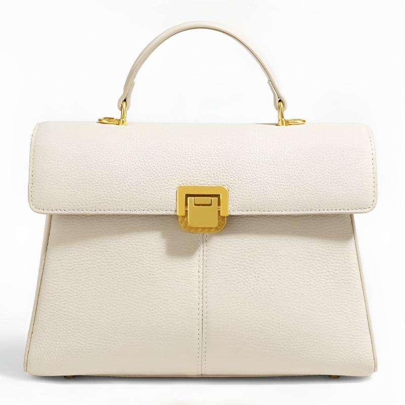 Structured Top Handle Handbag for Women – Elegant Everyday Style White