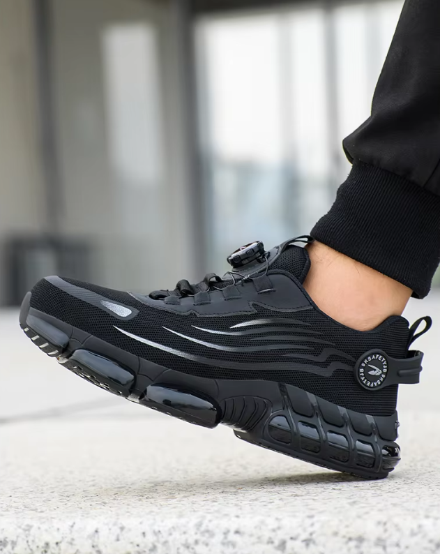 Men's Rotary Button Safety Trainer Shoes