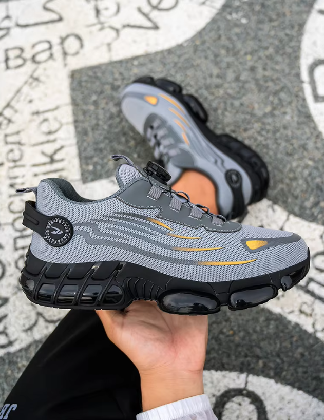 Men's Rotary Button Safety Trainer Shoes