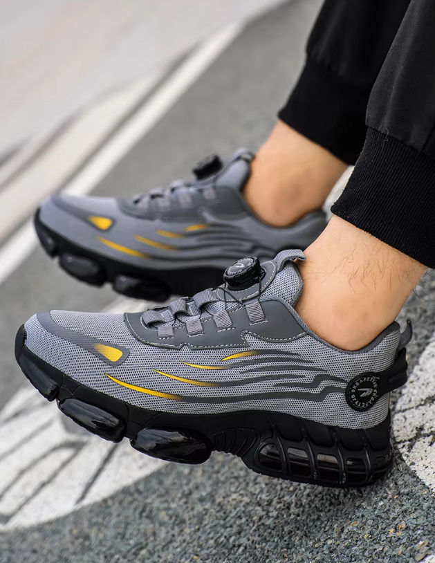 Men's Rotary Button Safety Trainer Shoes
