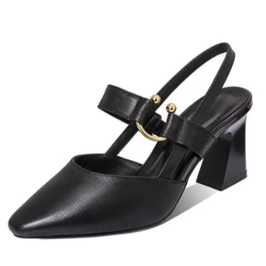 Women's Comfort Luxe Heel Sandals Black