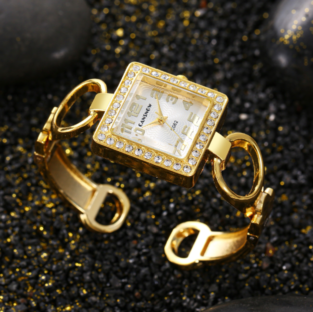 Elegant Gold Bracelet Watch for Women-MODAUTLET