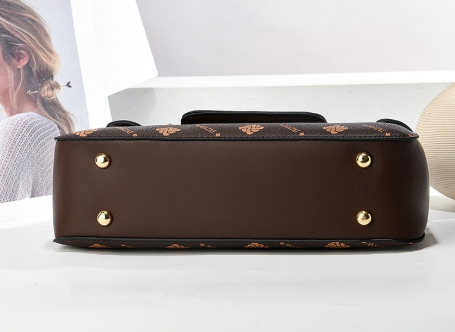 Vintage-Inspired Letter Print Women's Crossbody Handbag-MODAUTLET
